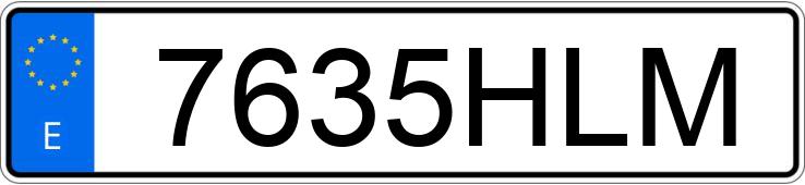 Numer rejestracyjny 7635HLM posiada RENAULT MEGANE