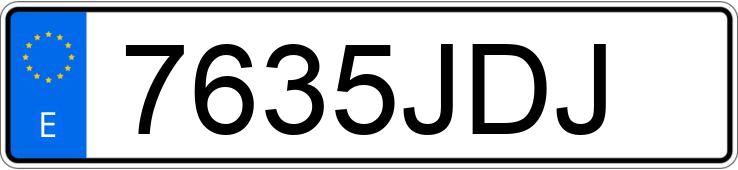 Numer rejestracyjny 7635JDJ posiada BMW X5