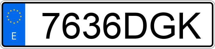 Numer rejestracyjny 7636DGK posiada PEUGEOT 407