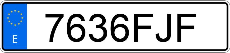 Numer rejestracyjny 7636FJF posiada VOLKSWAGEN PASSAT