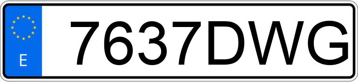 Numer rejestracyjny 7637DWG posiada PEUGEOT BOXER