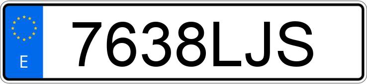 Numer rejestracyjny 7638LJS posiada AUDI SQ5