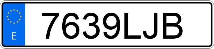 Numer rejestracyjny 7639LJB posiada DACIA DUSTER