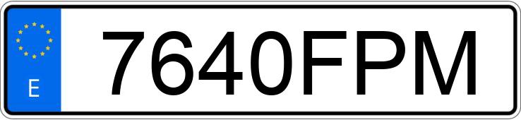 Numer rejestracyjny 7640FPM posiada CITROEN C4 PICASSO 7PZ