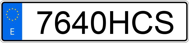 Numer rejestracyjny 7640HCS posiada SEAT LEON Numer rejestracyjny 7640HCS posiada SEAT LEON