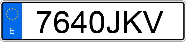 Numer rejestracyjny 7640JKV posiada MERCEDES GLE (166-292)