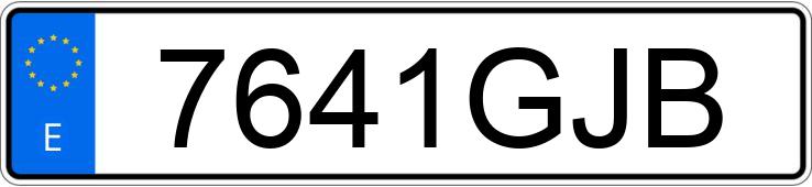 Numer rejestracyjny 7641GJB posiada CITROEN C5