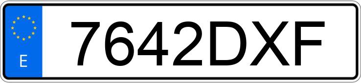 Numer rejestracyjny 7642DXF posiada NISSAN ALMERA Numer rejestracyjny 7642DXF posiada NISSAN ALMERA