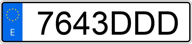 Numer rejestracyjny 7643DDD posiada OPEL ASTRA