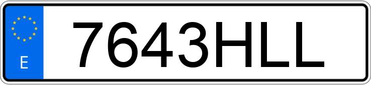 Numer rejestracyjny 7643HLL posiada VOLKSWAGEN TOURAN Numer rejestracyjny 7643HLL posiada VOLKSWAGEN TOURAN