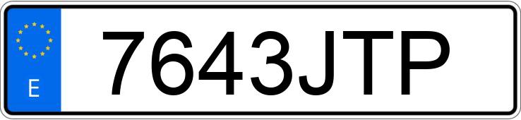 Numer rejestracyjny 7643JTP posiada PEUGEOT 5008