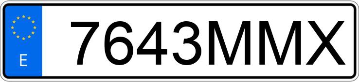 Numer rejestracyjny 7643MMX posiada PEUGEOT 208