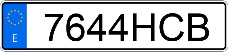 Numer rejestracyjny 7644HCB posiada AUDI A4