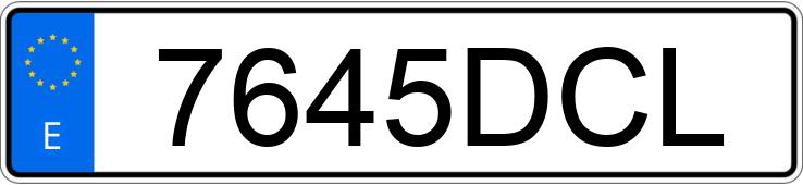 Numer rejestracyjny 7645DCL posiada RENAULT KANGOO