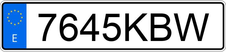 Numer rejestracyjny 7645KBW posiada LEXUS GS 300 H