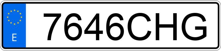 Numer rejestracyjny 7646CHG posiada AUDI A3