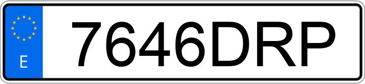 Numer rejestracyjny 7646DRP posiada MITSUBISHI PAJERO