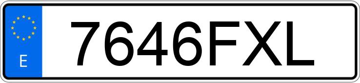 Numer rejestracyjny 7646FXL posiada SAAB 9-5