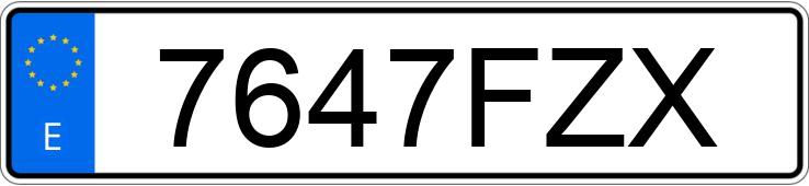 Numer rejestracyjny 7647FZX posiada HYUNDAI GETZ
