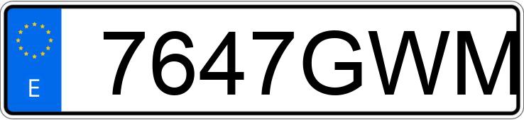 Numer rejestracyjny 7647GWM posiada MERCEDES A (168-169)