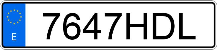 Numer rejestracyjny 7647HDL posiada KIA CEED