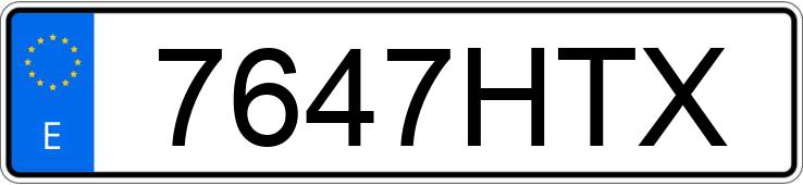Numer rejestracyjny 7647HTX posiada PEUGEOT 207 + Numer rejestracyjny 7647HTX posiada PEUGEOT 207 +