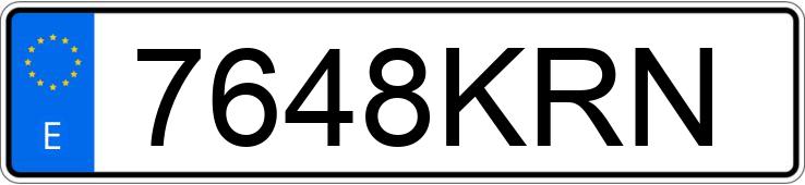 Numer rejestracyjny 7648KRN posiada MERCEDES GLA (156)