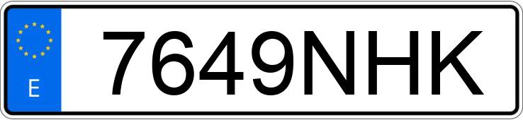 Numer rejestracyjny 7649NHK posiada VOLKSWAGEN GOLF Numer rejestracyjny 7649NHK posiada VOLKSWAGEN GOLF