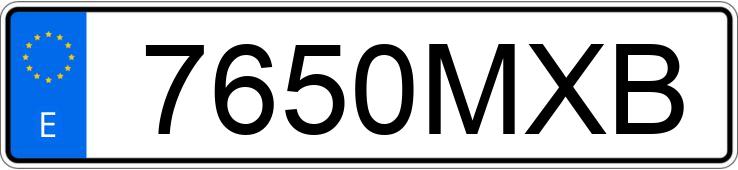 Numer rejestracyjny 7650MXB posiada TOYOTA COROLLA