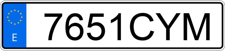 Numer rejestracyjny 7651CYM posiada SEAT IBIZA Numer rejestracyjny 7651CYM posiada SEAT IBIZA