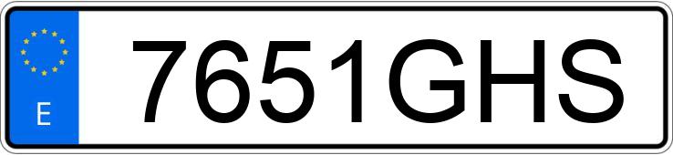 Numer rejestracyjny 7651GHS posiada BMW SERIE 3