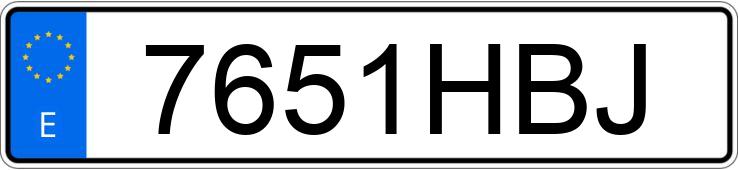 Numer rejestracyjny 7651HBJ posiada BMW SERIE 5