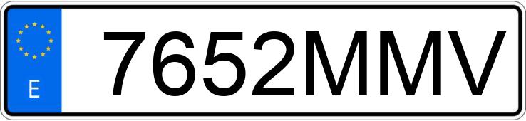 Numer rejestracyjny 7652MMV posiada AUDI Q5 SPORTBACK