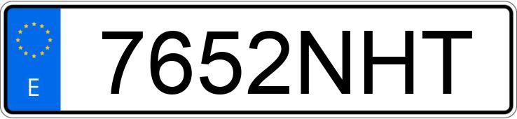 Numer rejestracyjny 7652NHT posiada SKODA FABIA