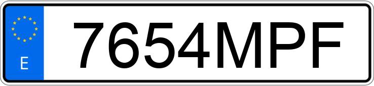 Numer rejestracyjny 7654MPF posiada KIA STONIC