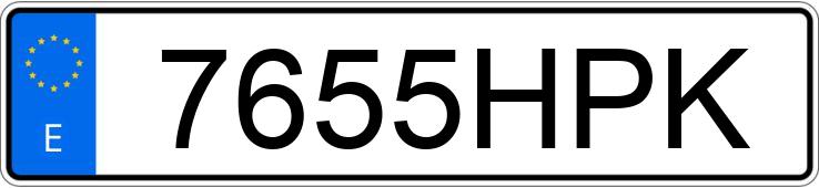 Numer rejestracyjny 7655HPK posiada AUDI A4