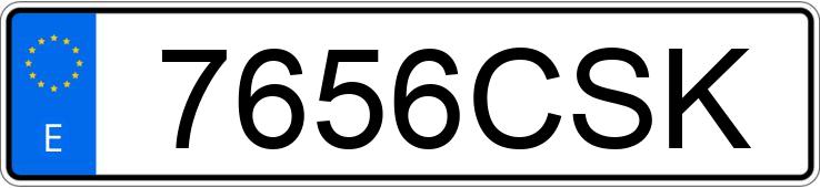 Numer rejestracyjny 7656CSK posiada AUDI A6