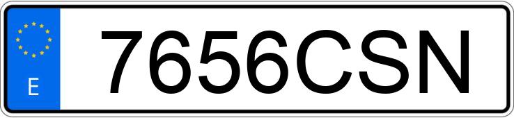 Numer rejestracyjny 7656CSN posiada SMART FORTWO COUPE