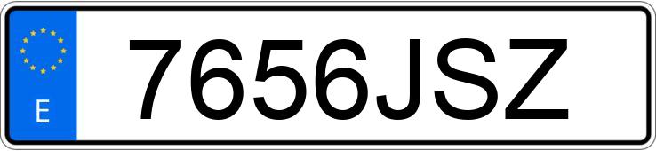 Il numero di registrazione 7656JSZ ha ALFA ROMEO GIULIETTA