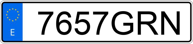 Numer rejestracyjny 7657GRN posiada TOYOTA VERSO