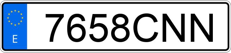 Numer rejestracyjny 7658CNN posiada BMW SERIE 3