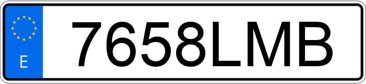 Numer rejestracyjny 7658LMB posiada DS DS7 CROSSBACK