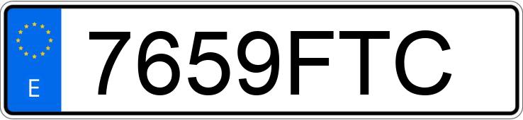 Numer rejestracyjny 7659FTC posiada BMW SERIE 5