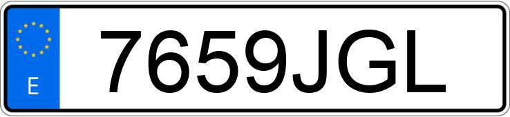 Numer rejestracyjny 7659JGL posiada RENAULT K