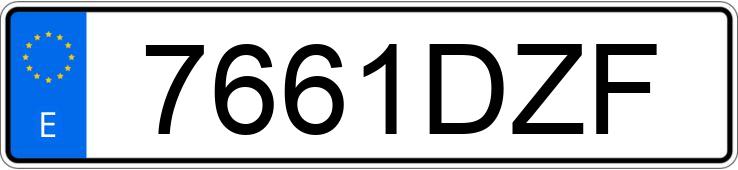 Numer rejestracyjny 7661DZF posiada SEAT LEON Numer rejestracyjny 7661DZF posiada SEAT LEON