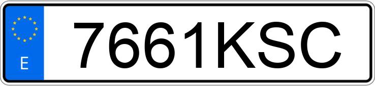 Numer rejestracyjny 7661KSC posiada PEUGEOT EXPERT