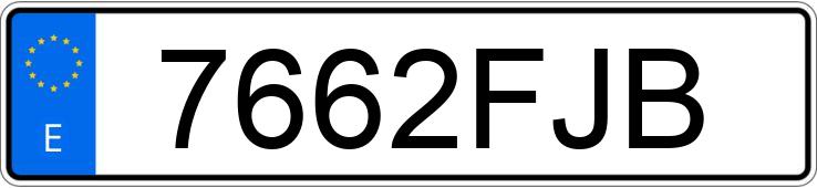 Numer rejestracyjny 7662FJB posiada PEUGEOT 407