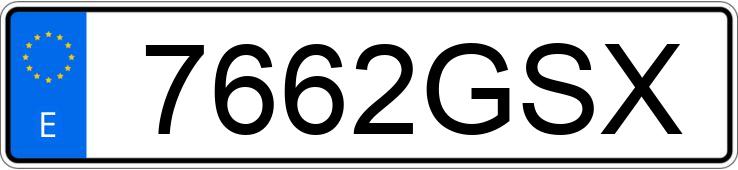 Numer rejestracyjny 7662GSX posiada PEUGEOT 308