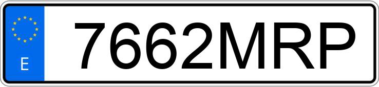 Numer rejestracyjny 7662MRP posiada KIA CEED TOURER