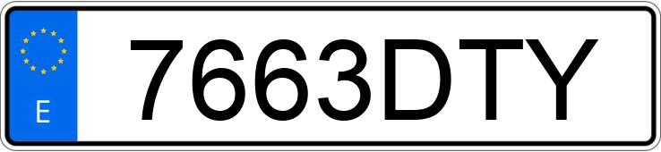 Numer rejestracyjny 7663DTY posiada BMW SERIE 5